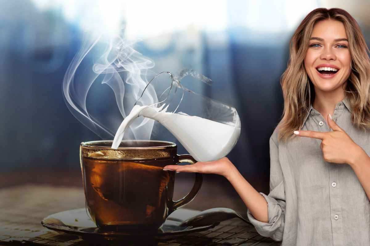latte nel tè motivo specifico non solo gusto